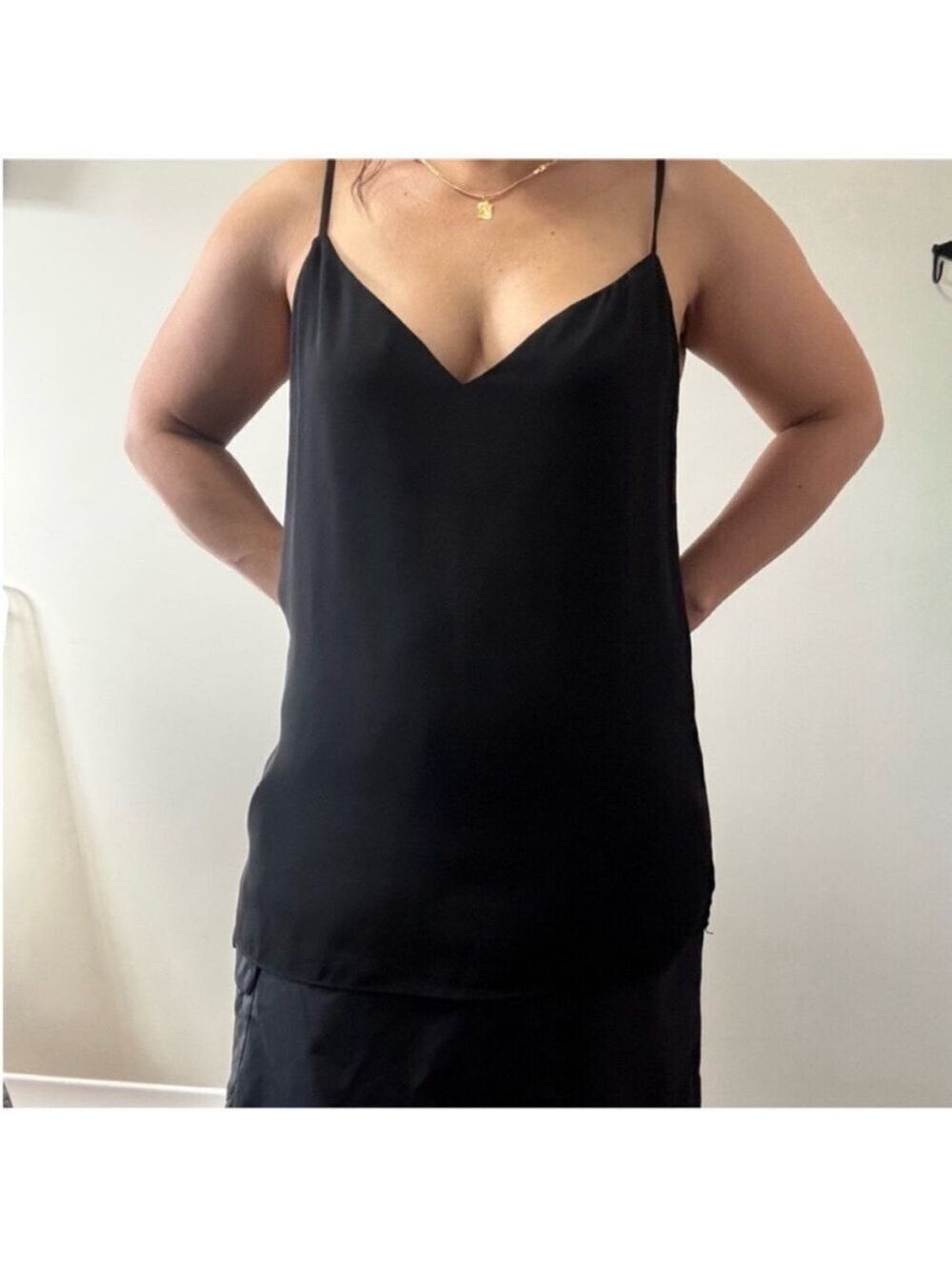 Aritzia x Babaton Black Sleeveless Camisole Top